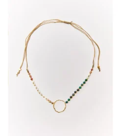 COLLAR CÍRCULO CUENTAS