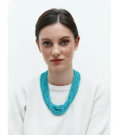 COLLAR CUENTAS TURQUESAS