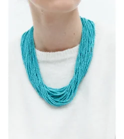 COLLAR CUENTAS TURQUESAS