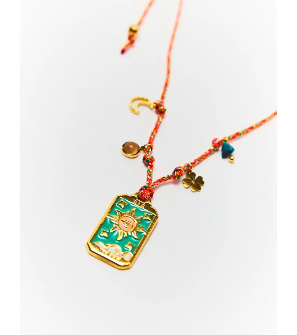 COLLAR CUERDA MULTICOLOR CHARMS