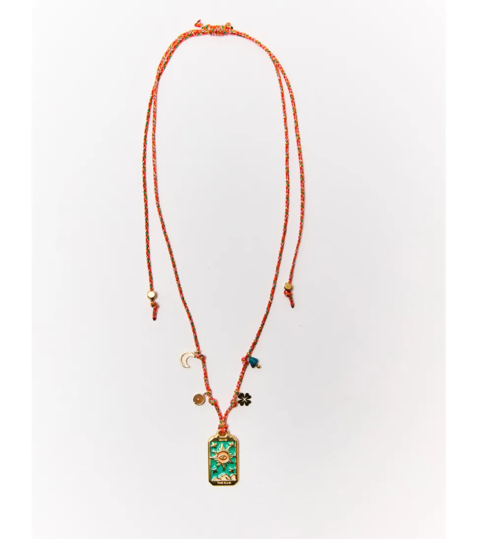 COLLAR CUERDA MULTICOLOR CHARMS