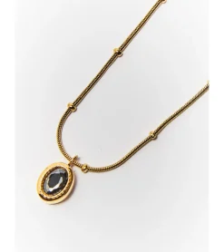 COLLAR EFECTO PIEDRA CADENA