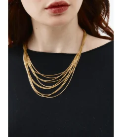COLLAR MULTICADENA DORADO