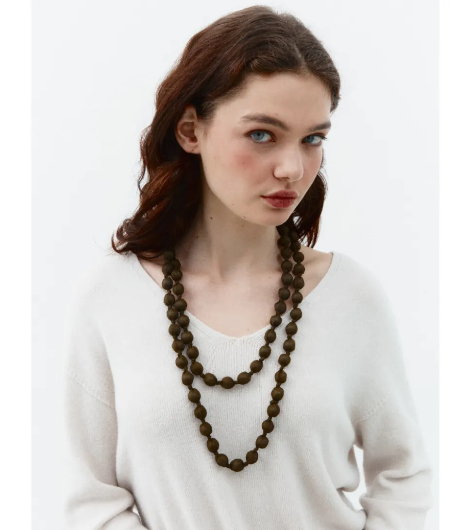 COLLAR SEDA BOLAS