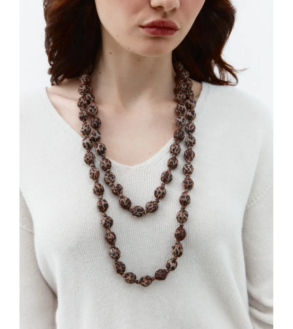 COLLAR SEDA BOLAS