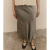 FALDA MIDI SATINADA