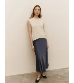 FALDA MIDI SATINADA