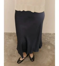 FALDA MIDI SATINADA