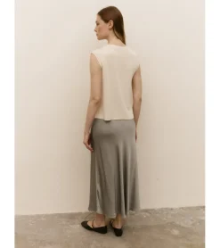 FALDA MIDI SATINADA