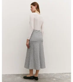FALDA MIDI VICHY