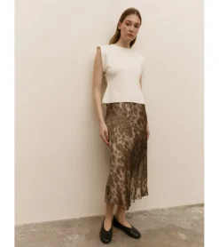 FALDA SATINADA ESTAMPADA