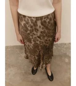 FALDA SATINADA ESTAMPADA
