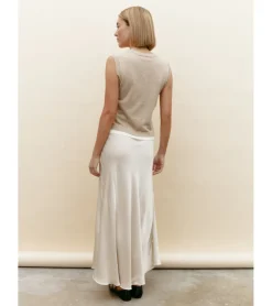 FALDA SATINADA MIDI