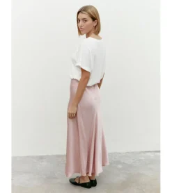 FALDA SATINADA MIDI
