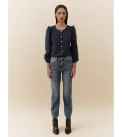 JEANS CROPPED OXFORD