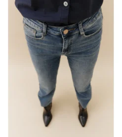 JEANS CROPPED OXFORD