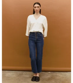JEANS RECTOS BOTONES