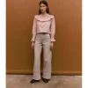 JEANS WIDE LEG COSTURAS