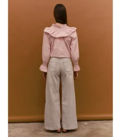 JEANS WIDE LEG COSTURAS