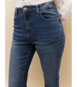 JEANS WIDE LEG CROPPED