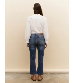 JEANS WIDE LEG CROPPED