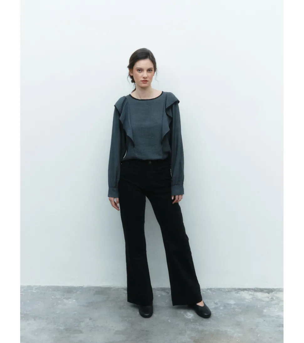 JEANS WIDE LEG TIRO ALTO FULL LENGTH