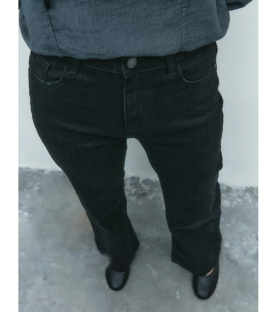 JEANS WIDE LEG TIRO ALTO FULL LENGTH