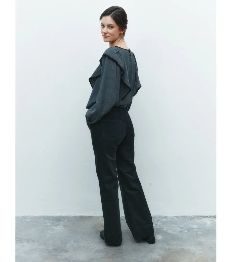 JEANS WIDE LEG TIRO ALTO FULL LENGTH