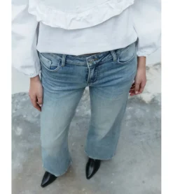 JEANS WIDE LEG TIRO MEDIO