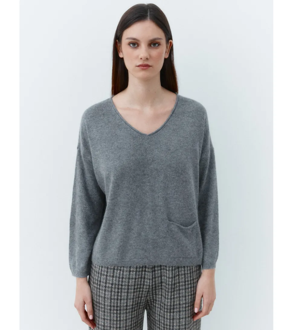 JERSEY CUELLO PICO BOLSILLO
