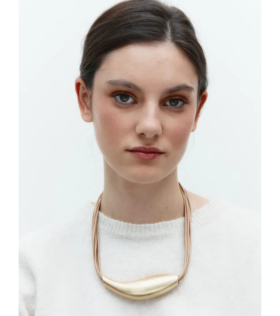 MAXI COLLAR CUERDAS Y ACERO