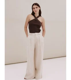 PANTALÓN ANCHO LINO
