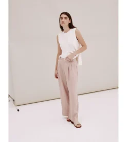 PANTALÓN ANCHO PINZADO