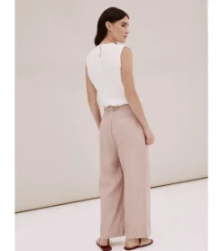 PANTALÓN ANCHO PINZADO