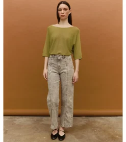 PANTALÓN DENIM RECORTES