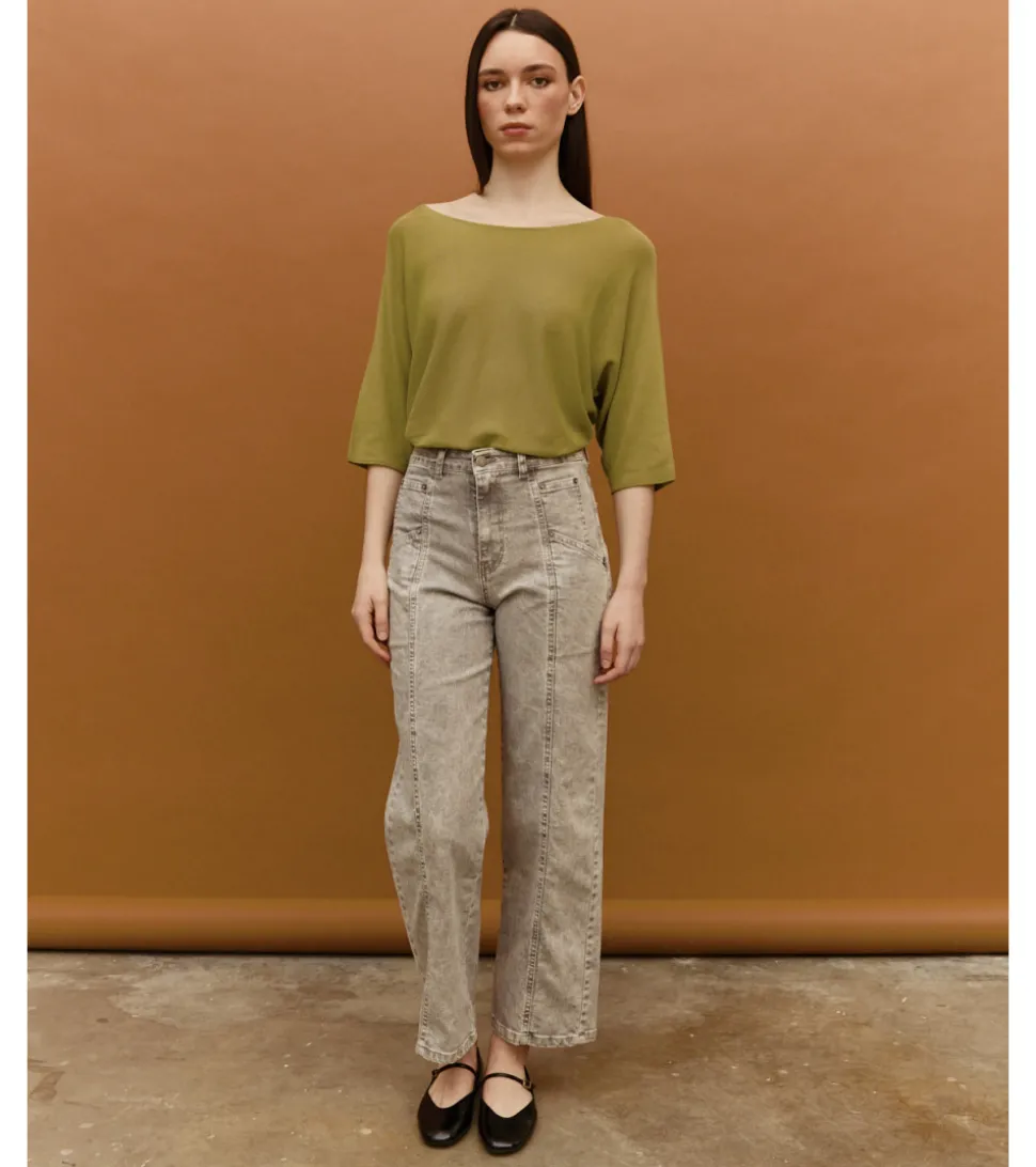 PANTALÓN DENIM RECORTES
