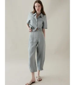 PANTALÓN LINO PUÑOS