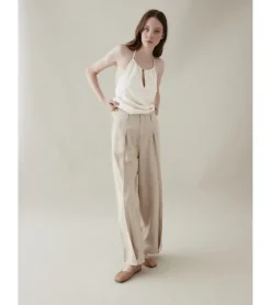 PANTALÓN PLIEGUES LINO-ALGODÓN