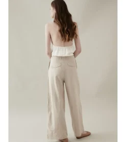 PANTALÓN PLIEGUES LINO-ALGODÓN