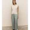 PANTALÓN SATÉN COMBINADO