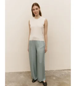 PANTALÓN SATÉN COMBINADO