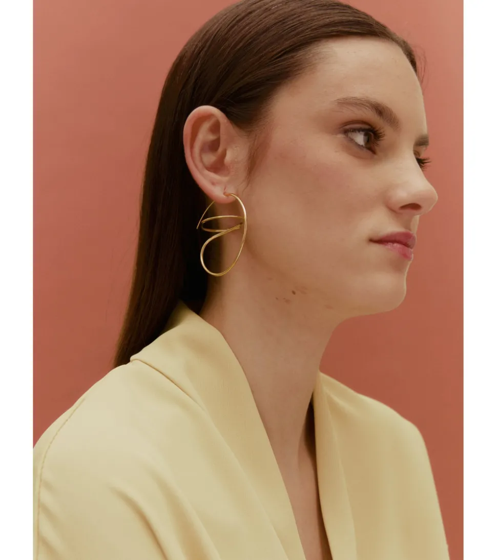 PENDIENTES AROS ONDAS