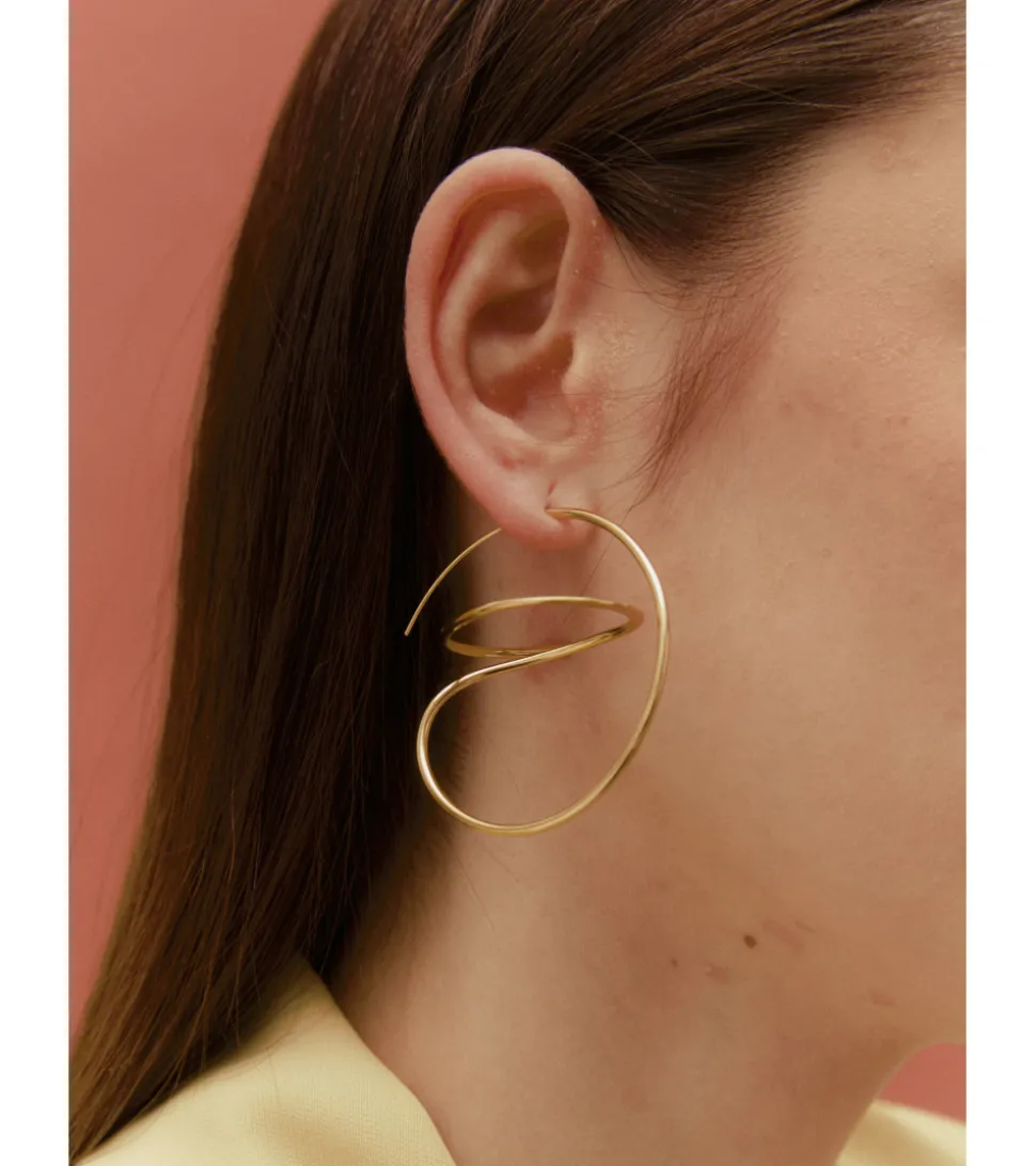 PENDIENTES AROS ONDAS