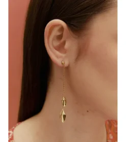 PENDIENTES CADENA HOJAS