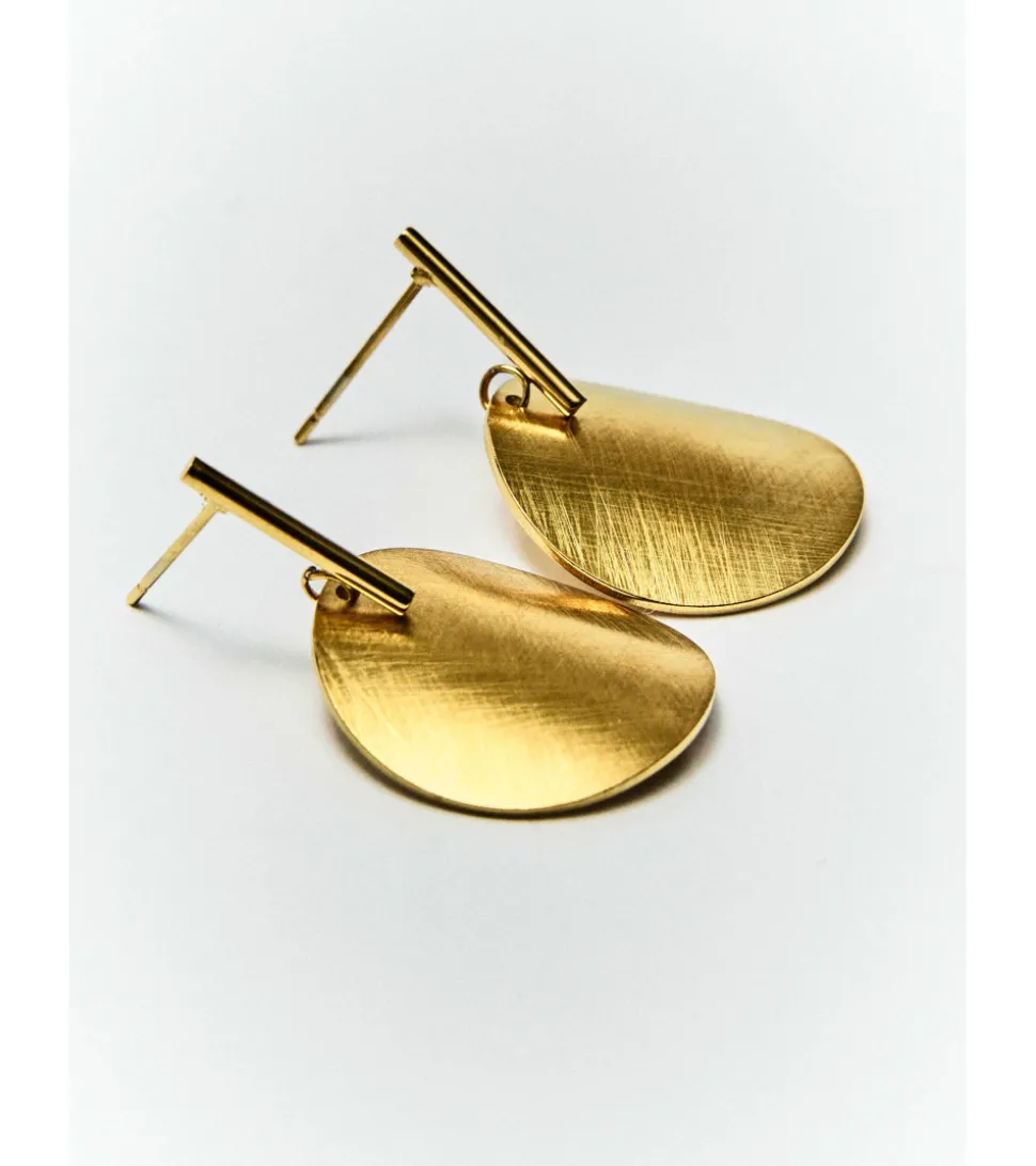 PENDIENTES CIRCLE LINE DORADOS