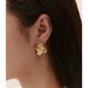 PENDIENTES FLOR ACERO