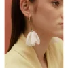 PENDIENTES FLOR TEJIDO