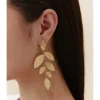 PENDIENTES LARGOS HOJAS