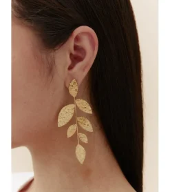 PENDIENTES LARGOS HOJAS