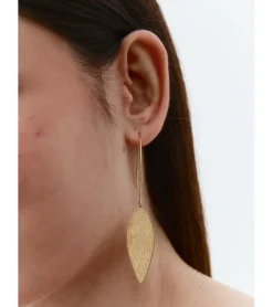 PENDIENTES LARGOS HOJAS